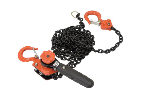 Vestil Steel Mighty Mini Lever Hoist - 10 Ft. Chain Length 500 lb - Orange