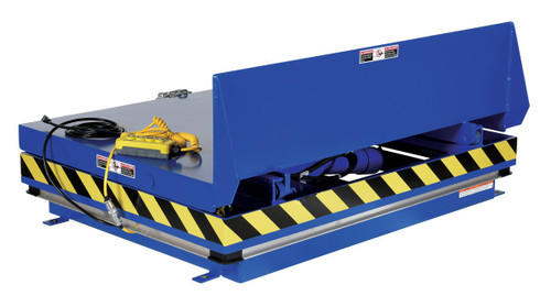 Vestil Steel Lift and Side Link Tilt Scissor Table - 36 In. x 54 In. 2000 lb - Blue