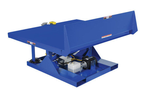 Vestil Steel Efficiency Master Tilt Table - 60 In. x 50 In. 6000 lb - Blue