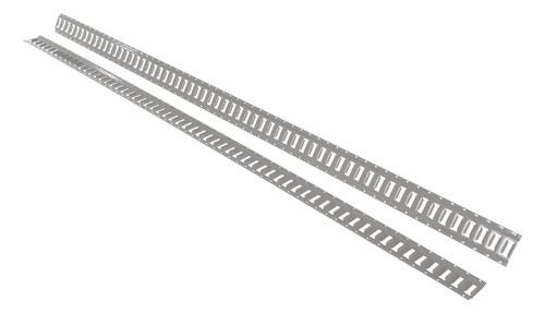 Vestil Steel E-Track - 10 Ft. Length 2 Pack - Gray