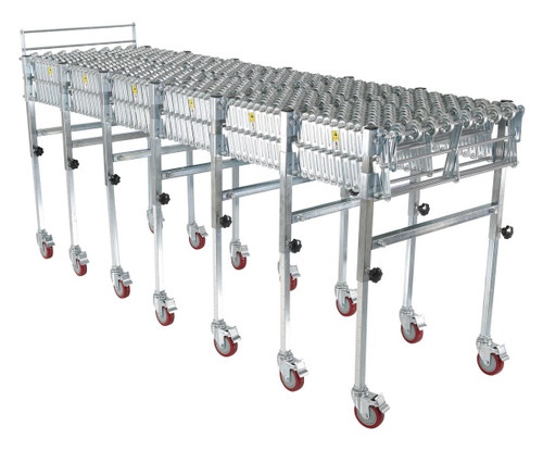 Vestil Steel Expandable Conveyor Skate - 200 lb - Silver
