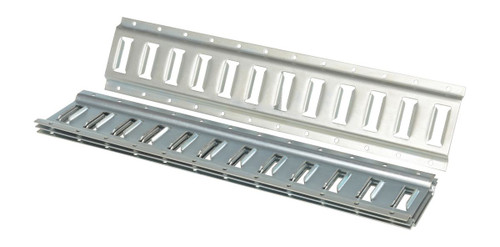 Vestil Steel Zinc Plated E-Track - 2 Ft. Length 4 Pack - Gray
