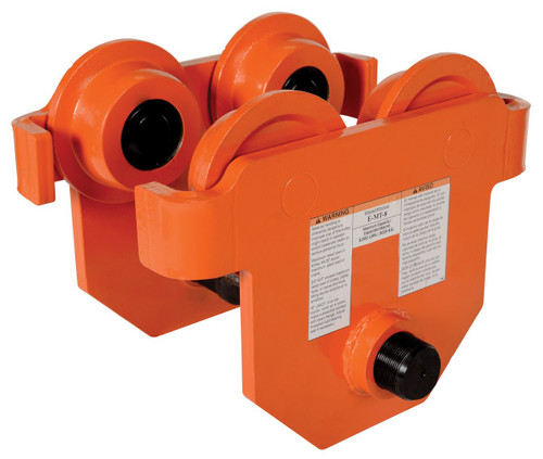 Vestil Steel Push Eye Manual Trolley - 8000 lb - Orange