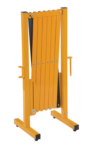 Vestil Steel Expand-A-Gate - 144 In. Length - Yellow