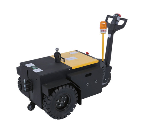 Vestil Steel Heavy Duty Electric Powered Tugger - 18,000 lb Pulling - Black