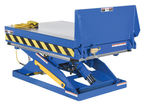 Vestil Steel Lift and Hinge Tilt Scissor Table - 36 In. x 48 In. 2000 lb - Blue