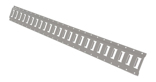 Vestil Steel E-Track - 4 Ft. Length 1 Pack - Gray