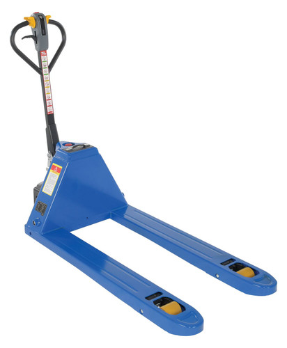 Vestil Steel Semi Electric Pallet Jack - 27 In. x 48 In. 4000 lb