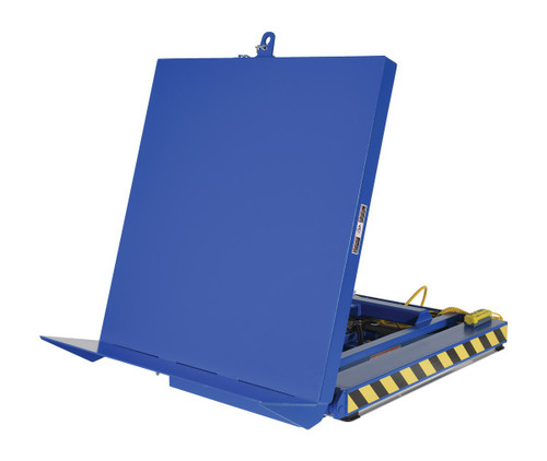 Vestil Steel Lift and Hinge Tilt Scissor Table - 48 In. x 48 In. 2000 lb - Blue