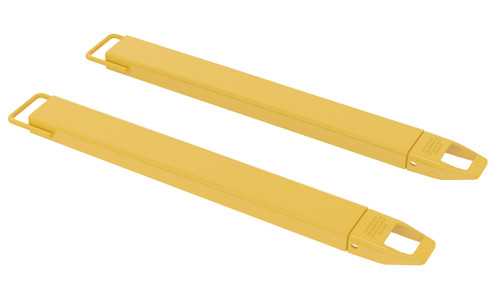 Vestil Steel Fork Extensions - 4 In. x 48 In. 4000 lb - Yellow