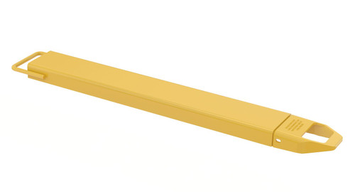 Vestil Steel Single Fork Extension - 5 In. x 48 In. 4000 lb - Yellow