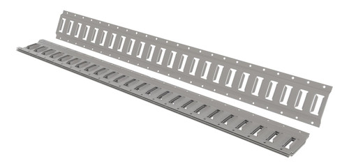 Vestil Steel E-Track - 4 Ft. Length 4 Pack - Gray