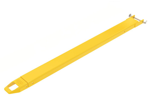 Vestil Steel Pin Style Single Fork Extension - 4 In. x 72 In. 4000 lb - Yellow