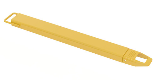 Vestil Steel Single Fork Extension - 4 In. x 48 In. 4000 lb - Yellow
