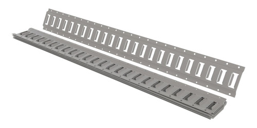 Vestil Steel E-Track - 4 Ft. Length 6 Pack - Gray