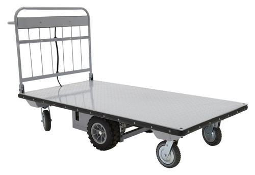 Vestil Steel Electric Material Handling Cart No Sides - 36 In. x 72 In. 2000 lb - Gray