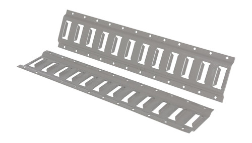 Vestil Steel E-Track - 2 Ft. Length 2 Pack - Gray