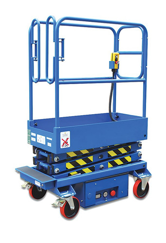 Vestil Steel Electric Order Picker - 500 lb - Blue