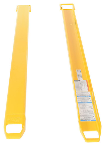 Vestil Steel Fork Extensions - 4 In. x 84 In. 4000 lb - Yellow