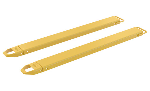 Vestil Steel Fork Extensions - 5 In. x 66 In. 4,000 lb - Yellow
