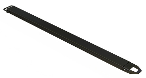 Vestil Steel Single Fork Extension - 6 In. x 96 In. 4,000 lb - Black