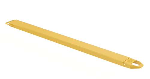 Vestil Steel Single Fork Extension - 5 In. x 84 In. 4,000 lb - Yellow