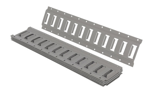 Vestil Steel E-Track - 2 Ft. Length 6 Pack - Gray