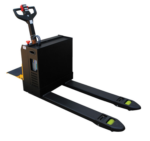 Vestil Steel Electric Pallet Truck with AGM Batteries and Rider Platform - 27 In. x 48 In. 4500 lb