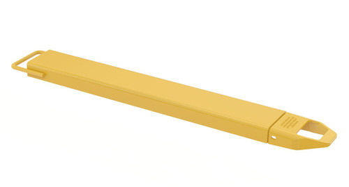 Vestil Steel Single Fork Extension - 6 In. x 48 In. 4,000 lb - Yellow