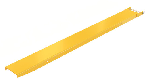 Vestil Steel Pin Style Single Fork Extension - 7 In. x 84 In. 4,000 lb - Yellow