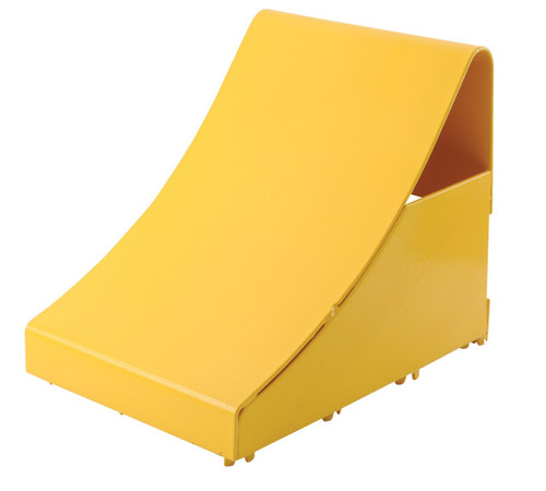 Vestil Fabricated Steel Wheel Chock - 10-3/4 In. Length - Yellow