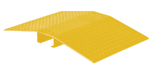 Vestil Fabricated Aluminum Hose and Cable Crossovers - 24 In. x 48 In. 2000 lb - Yellow
