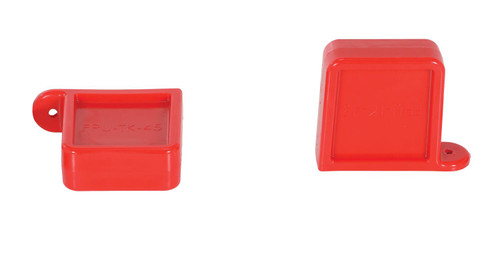 Vestil Thick Polyurethane Magnetic Fork Tip Protector - 5-5/8 In. x 3/4 In. Fork Pocket - Red
