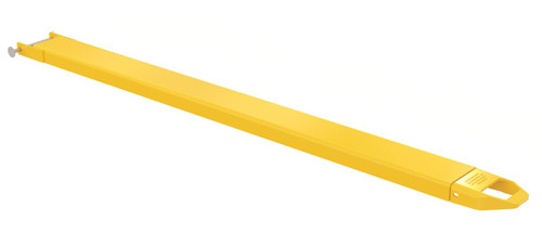 Vestil Steel Pin Style Single Fork Extension - 6 In. x 84 In. 4,000 lb - Yellow