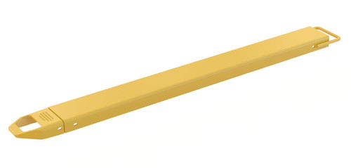 Vestil Steel Single Fork Extension - 6 In. x 66 In. 4,000 lb - Yellow