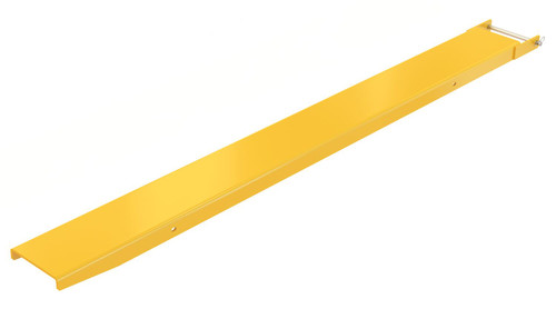 Vestil Steel Pin Style Single Fork Extension - 8 In. x 84 In. 4,000 lb - Yellow