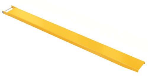 Vestil Steel Pin Style Single Fork Extension - 7 In. x 96 In. 4,000 lb - Yellow