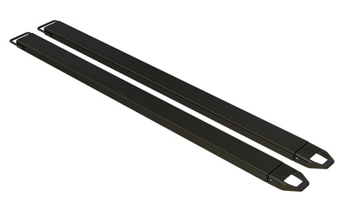 Vestil Steel Fork Extensions - 5 In. x 96 In. 4,000 lb - Black