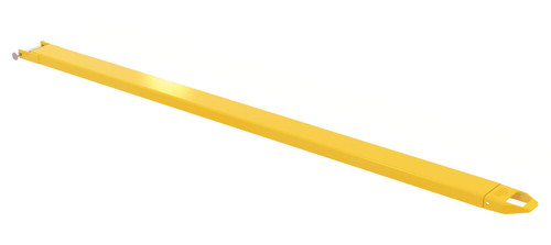 Vestil Steel Pin Style Single Fork Extension - 5 In. x 120 In. 4000 lb - Yellow