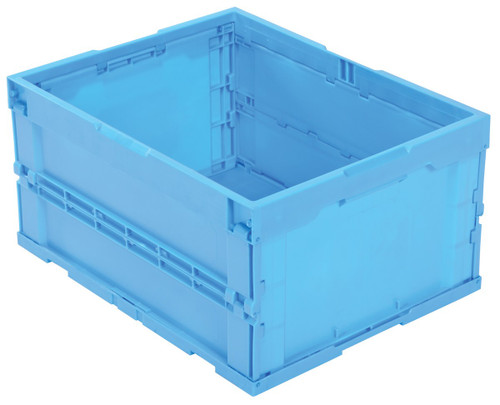 Vestil Plastic Folding Container - 500 lb - Blue
