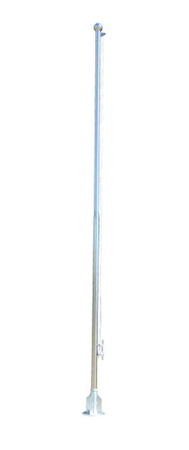 Vestil Stainless Steel Flagpole - 20 Ft. Height - Silver