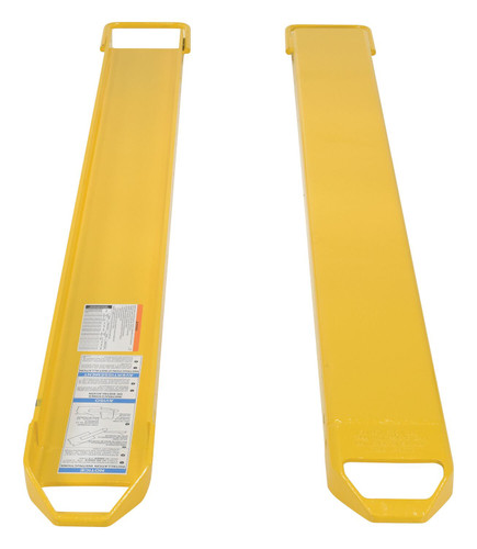 Vestil Steel Fork Extensions - 6 In. x 72 In. 4,000 lb - Yellow