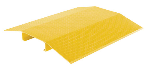 Vestil Fabricated Aluminum Hose and Cable Crossovers - 48 In. x 44 In. 2000 lb - Yellow