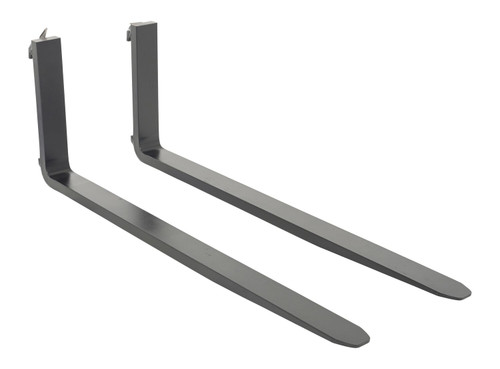Vestil Forged Steel Forks with Carriage Pin - 60 In. x 1-1/2 In. 4,000 lb - Black
