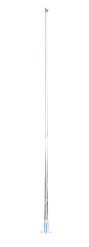 Vestil Stainless Steel Flagpole - 25 Ft. Height - Silver