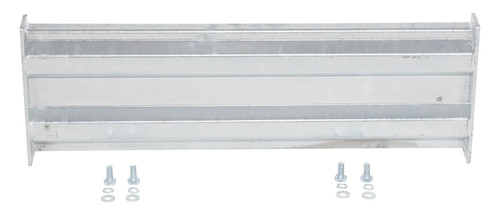 Vestil Galvanized Steel 2 Ribbed Bolt On Style Guard Rail - 30 In Length - Gray