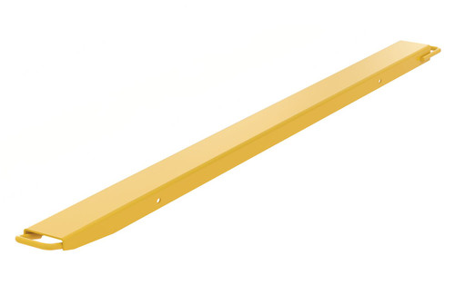 Vestil Steel High Strength Single Fork Extension - 4 In. x 84 In. 4,000 lb - Yellow