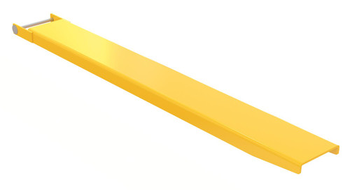 Vestil Steel Pin Style Single Fork Extension - 7 In. x 63 In. 4,000 lb - Yellow