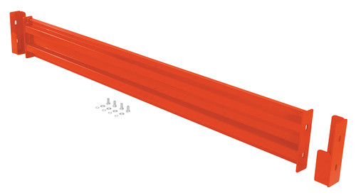 Vestil Steel 2 Ribbed Drop In Style Guard Rail - 78 In. Length - Orange