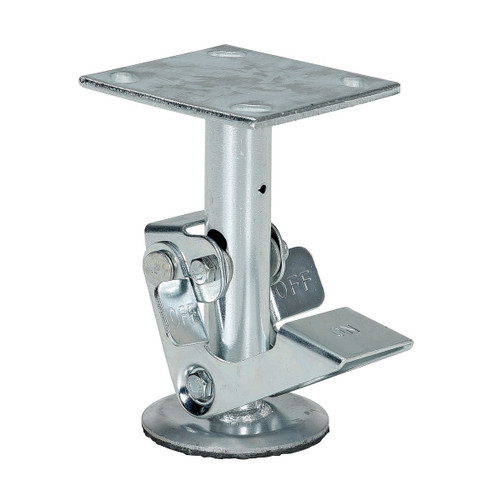 Vestil Steel Top Mount Floor Lock - 6-7/8 to 7-1/2 In. Height - Silver